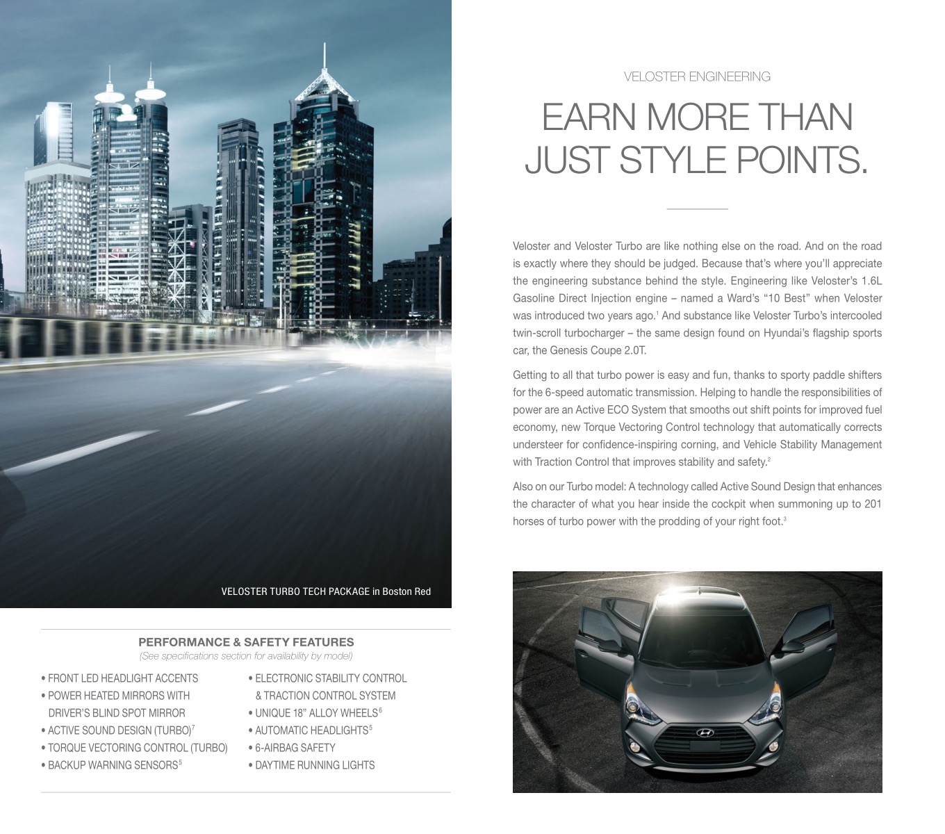 2014 Hyundai Veloster Brochure Page 2